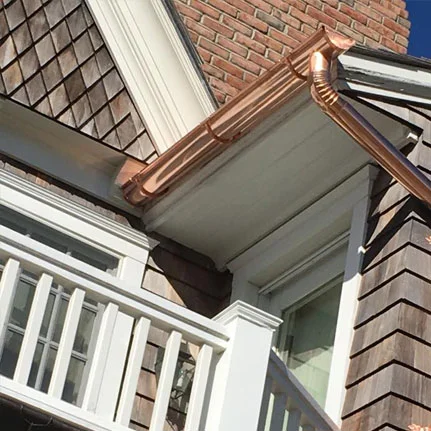 copper gutter installation Bridgehampton ny